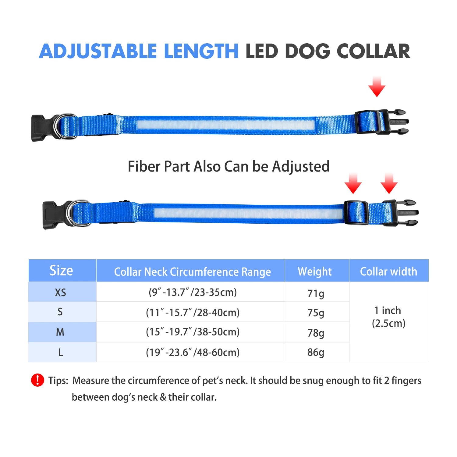 Dog Collar Luminous