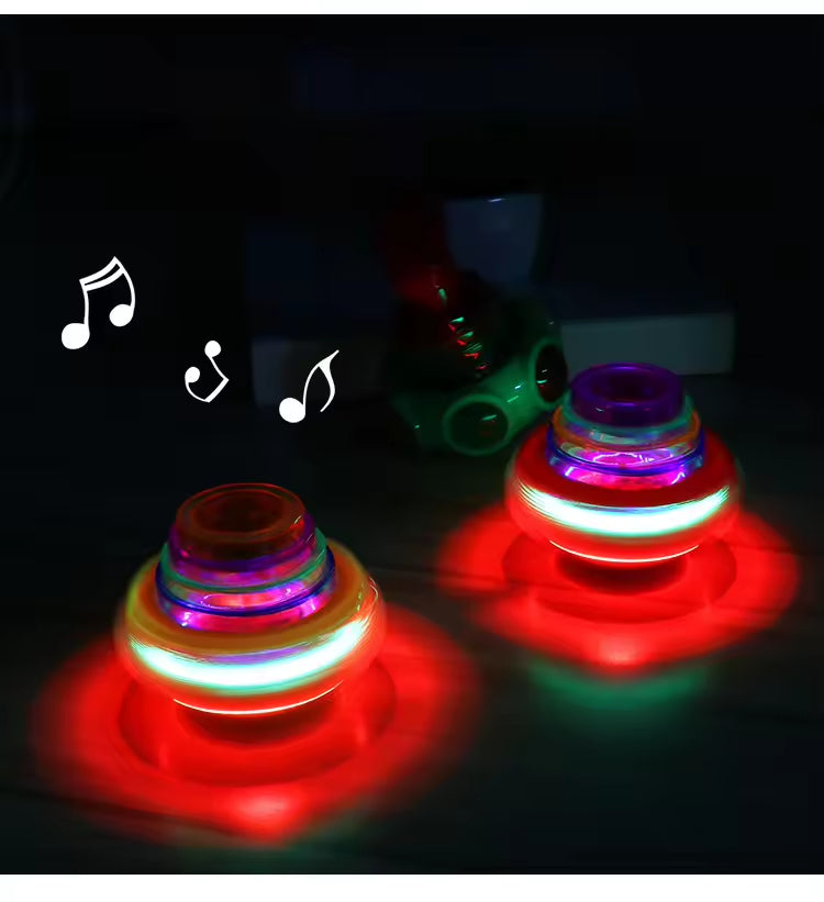 Luminous Light-Up Music Spinning Top — Perfect Holiday Gift for Kids