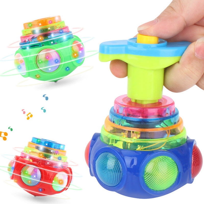 Luminous Light-Up Music Spinning Top — Perfect Holiday Gift for Kids
