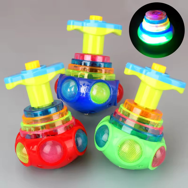 Luminous Light-Up Music Spinning Top — Perfect Holiday Gift for Kids