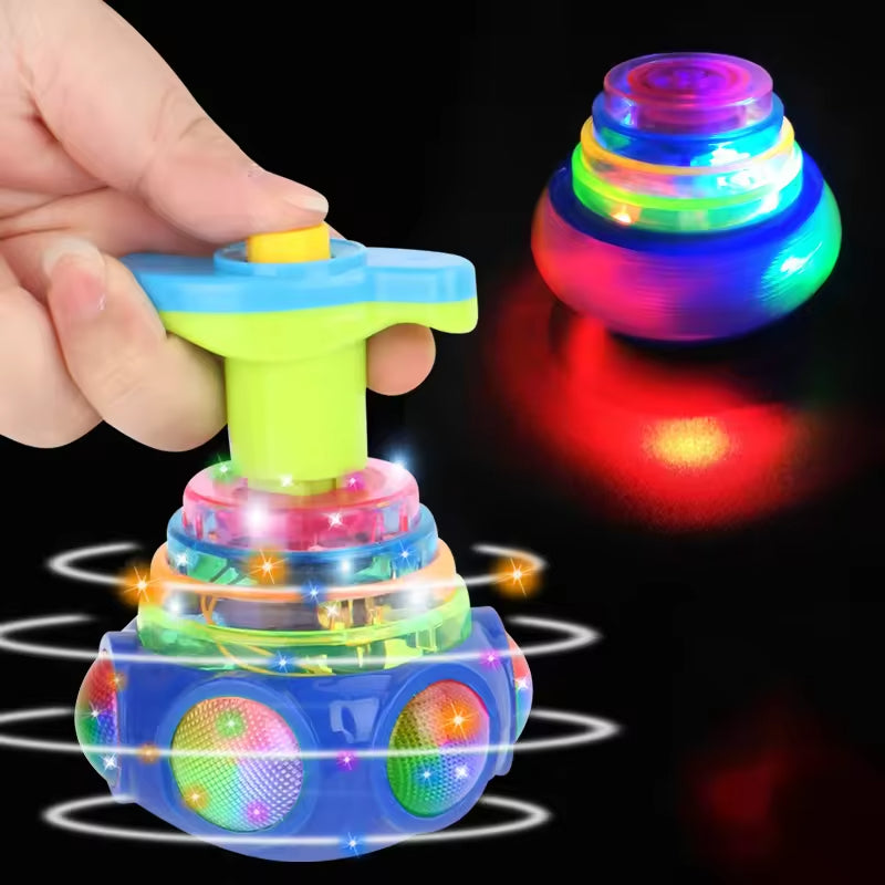 Luminous Light-Up Music Spinning Top — Perfect Holiday Gift for Kids