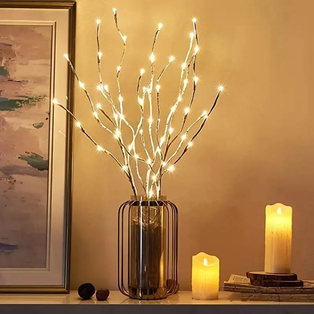 White Birch Branch Light LED Battery Operated For Festives