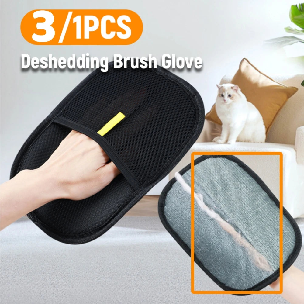 Pet Hair Remover Gloves for Cats and Dogs