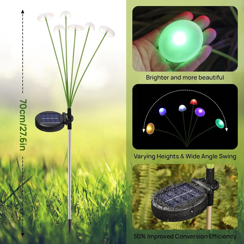 Solar Garden Lights Dual Mode LED
