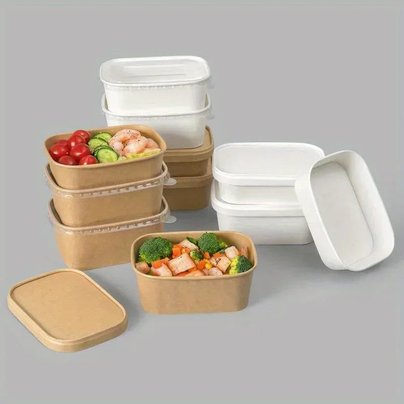 Disposable Kraft Paper Food Grade To-Go Box