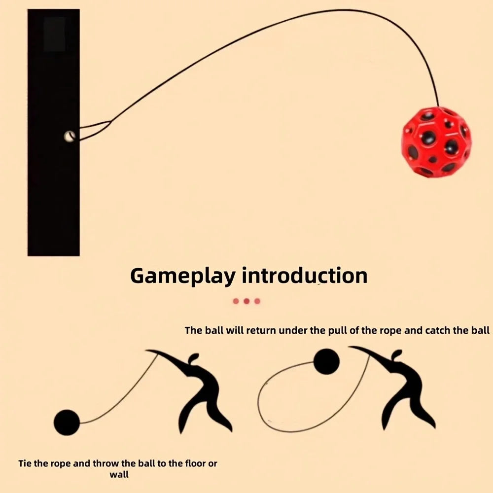 Mini Wrist Bounce Ball with Strap