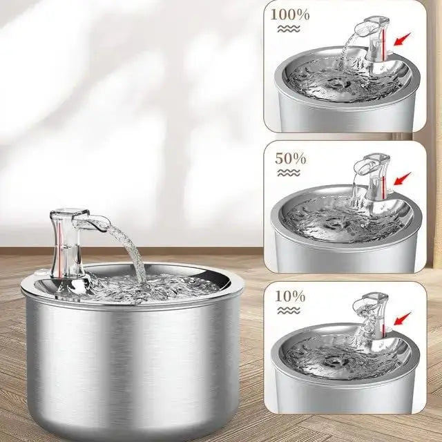 Stainless steel pet water dispenser