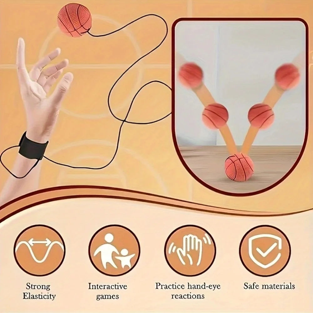 Mini Wrist Bounce Ball with Strap