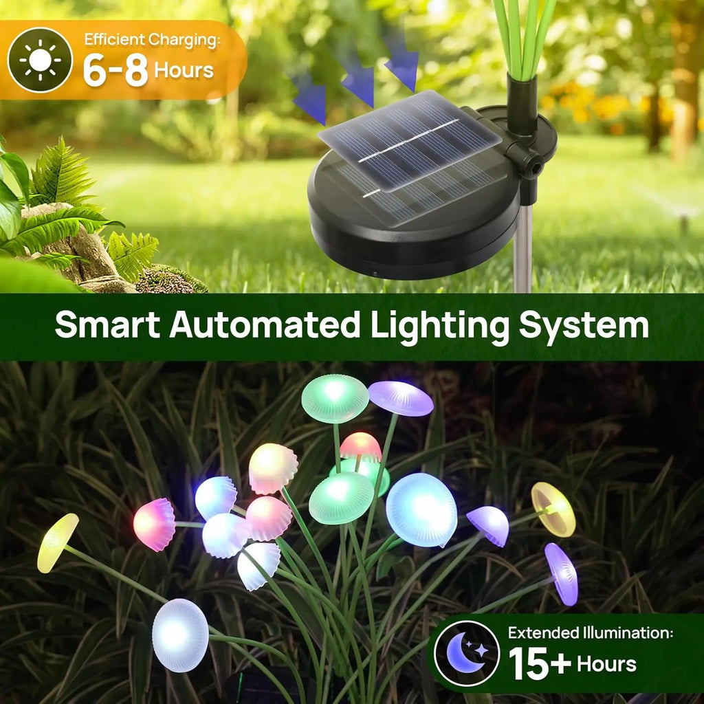 Solar Garden Lights Dual Mode LED